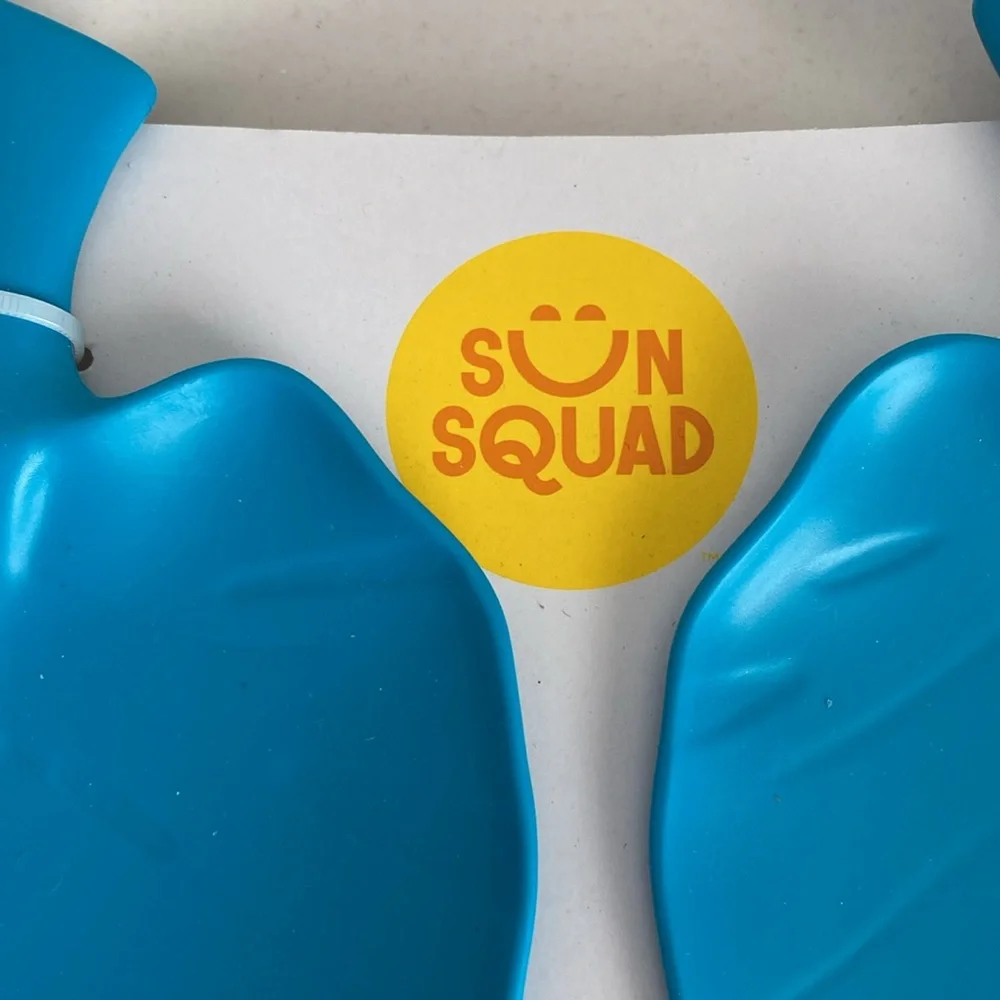 Target Sun Squad serving dish platter with palm leaf serving spoons utensils